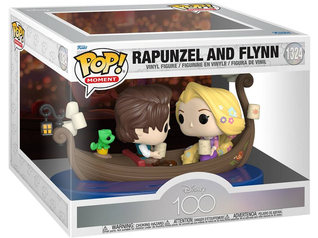 Funko Pop Disney 100 Figura Rapunzel e Flynn no Barco Funko 67978
