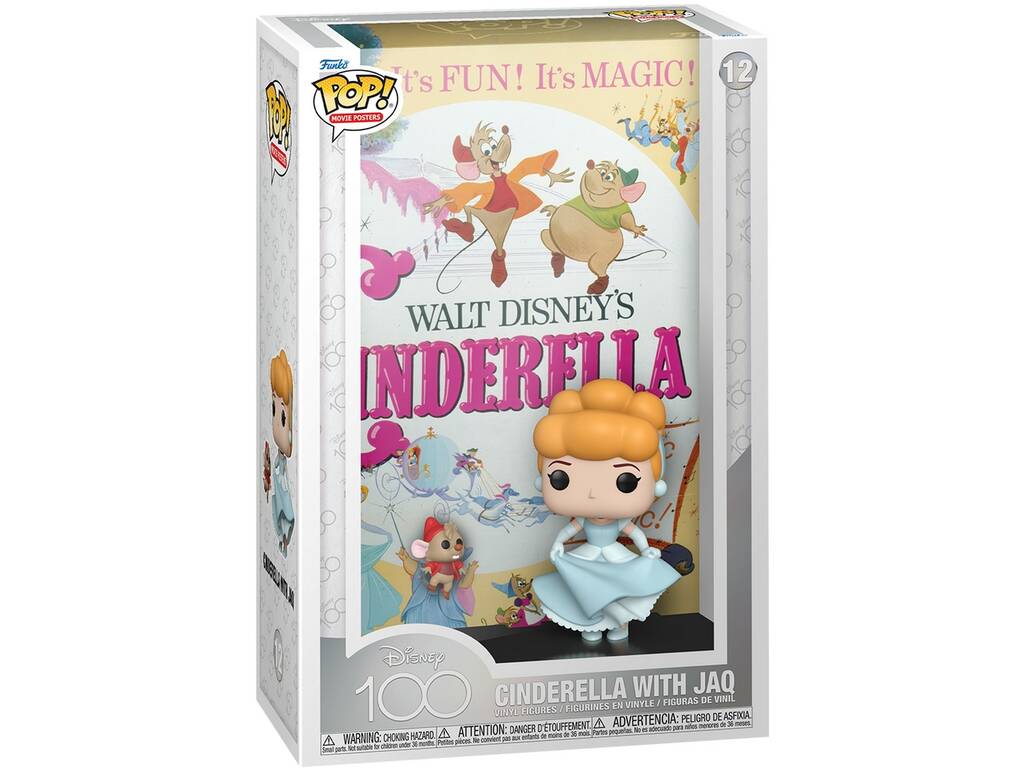 Funko Pop Disney 100 Cinderella Figure Poster avec Jaq par Funko 67498