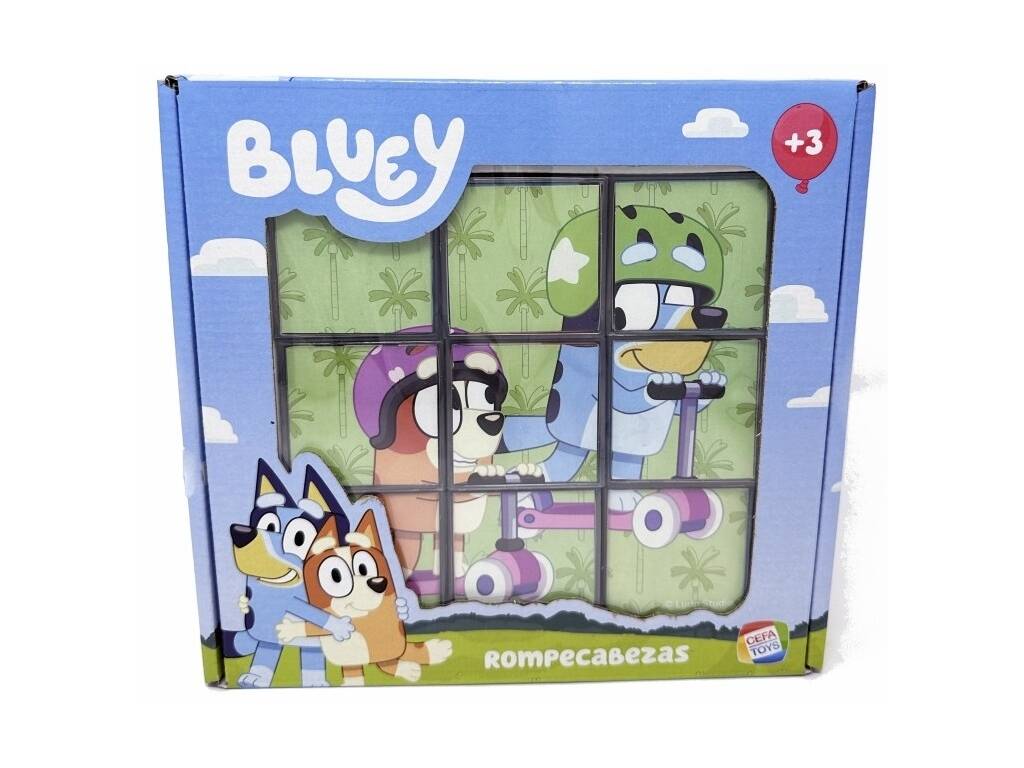 Bluey Quebracabeças 9 Cubos Cefa Toys 88319