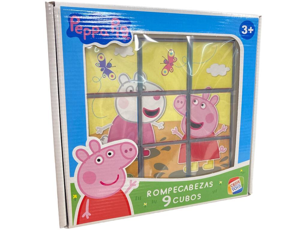 Peppa Pig Casse-tête 9 Cubes Cefa Toys 88320
