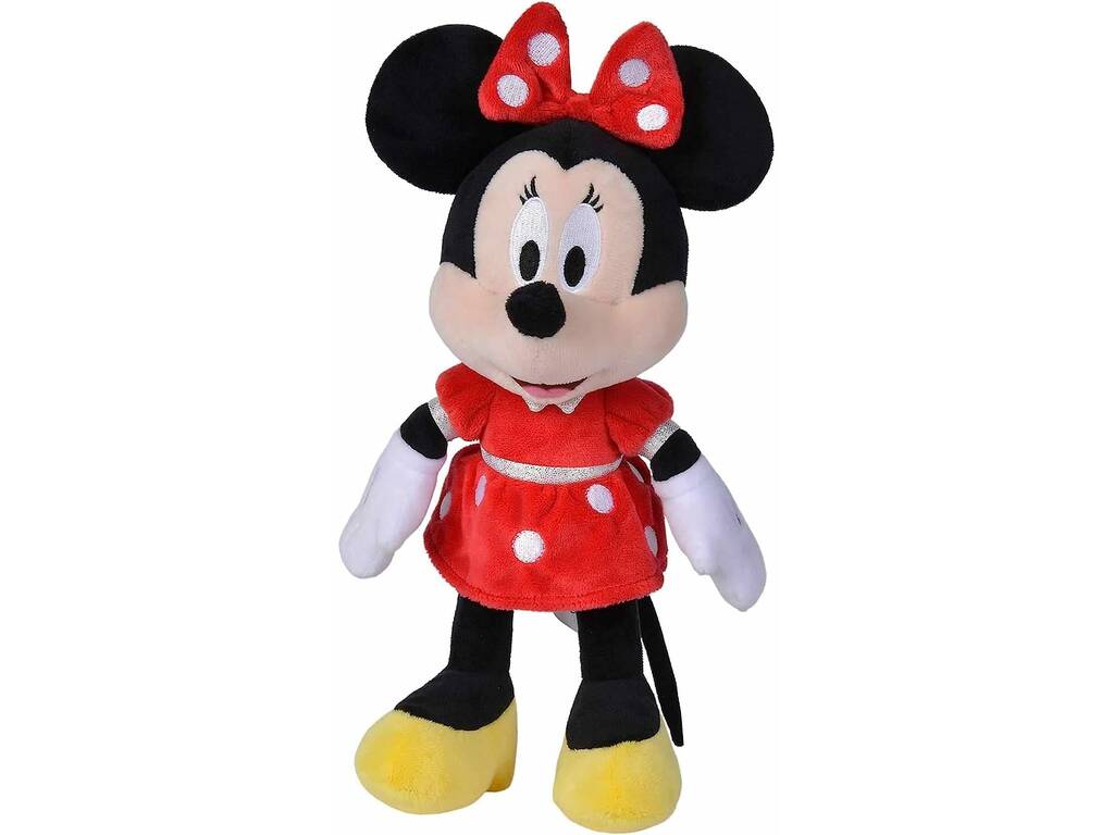 Peluche Minnie Mouse 35 cm. Color Rojo de Simba 6315870229