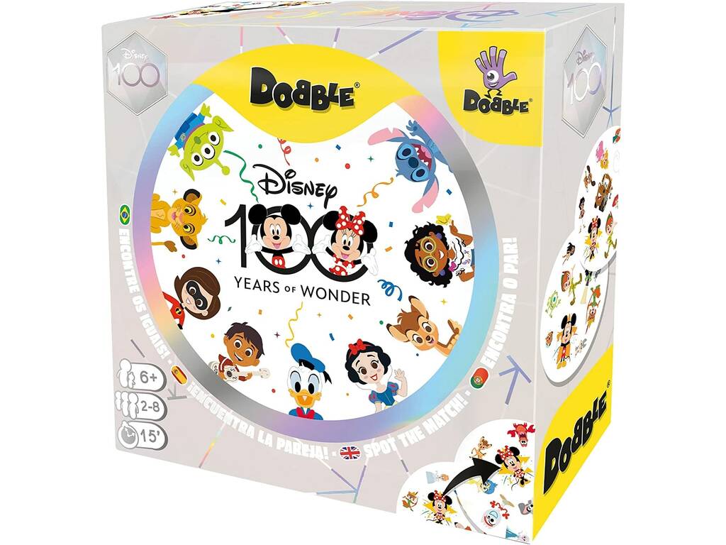 Dobble 100 Disney Edição Limitada Asmodee DOBD10008ML4