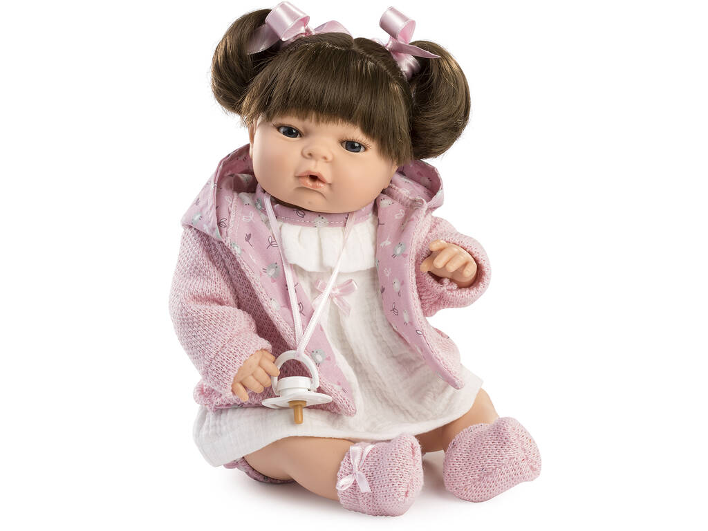 Maria Llorona Puppe 42 cm. Berbesa Rosa Hut und Jacke 4319