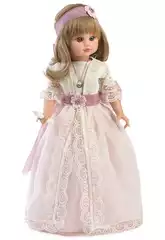 Boneca Comunhão Fany Loira 40 cm. Faladora com Vela Berbesa 4614V