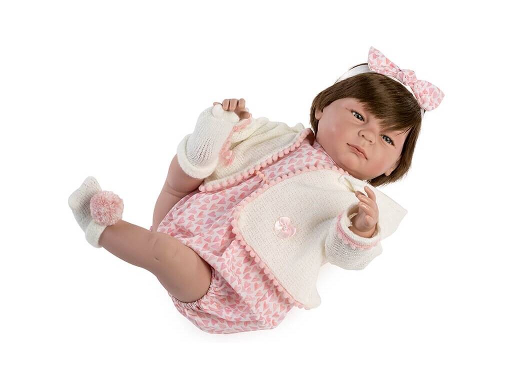 Sara New Born Doll 50 cm. Cheveux bruns Berbesa 5401