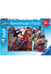 Spiderman Puzzle 3x49 Teile Ravensburger 08025
