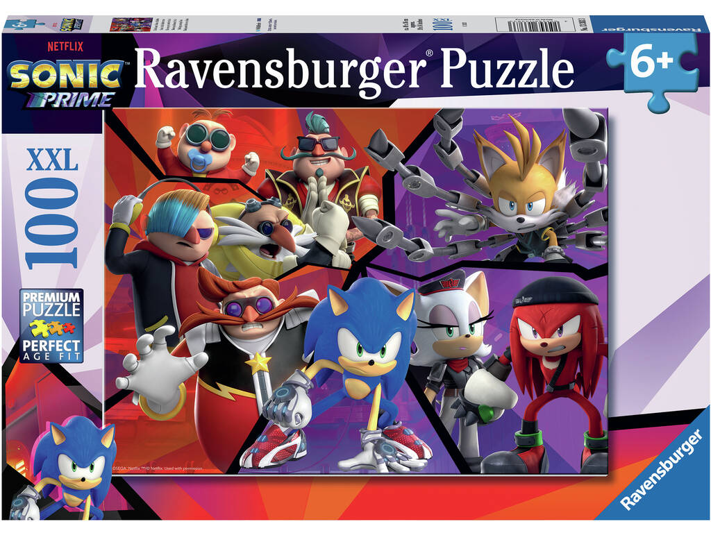 Puzzle XXL Sonic 100 Pièces Ravensburger 13383 