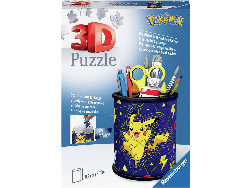 Puzzle Pokémon Porte-Crayons 3D Ravensburger 11257 