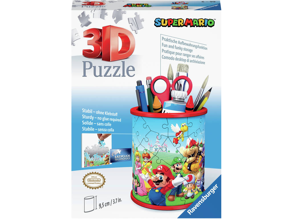 Puzzle Super Mario Porta-lápis 3D Ravensburger 11255