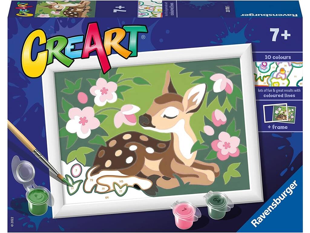 Creart Fawn Among The Flowers Ravensburger 20178
