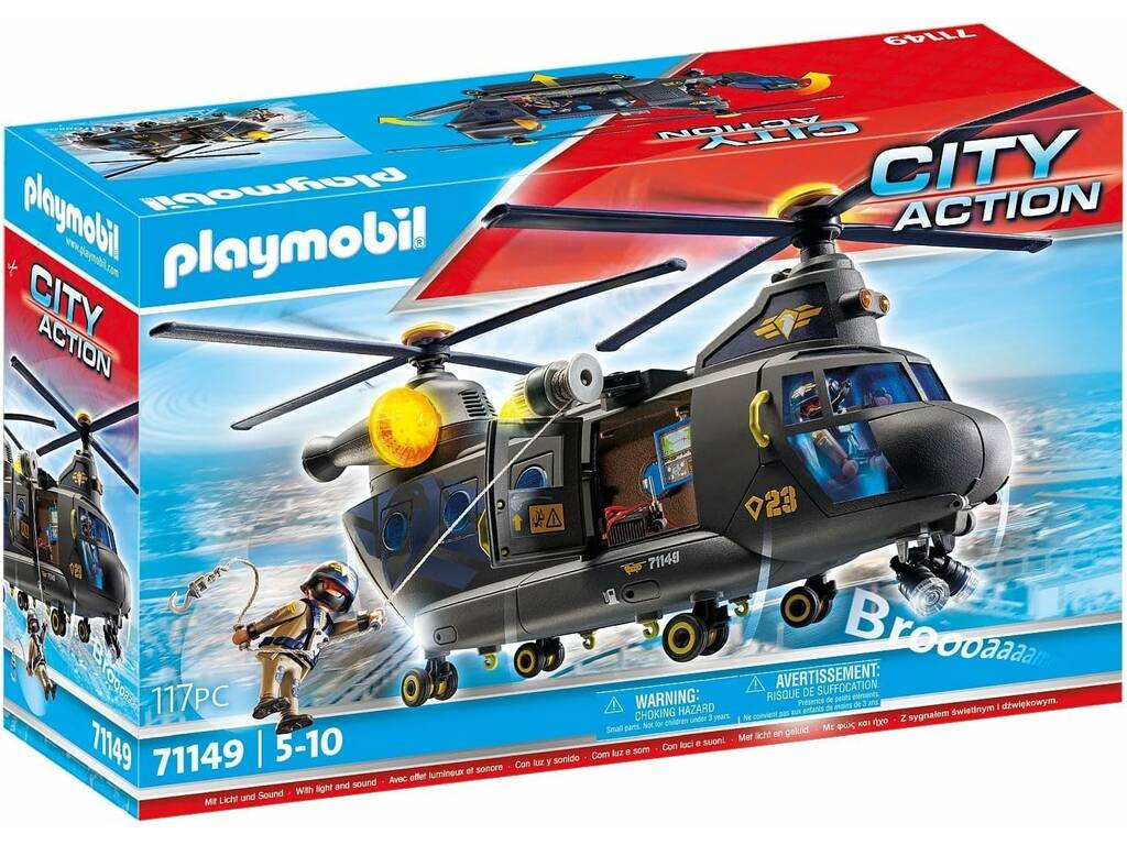 Playmobil Forze Speciali Forze Speciali Elicottero Banana di Playmobil 71149