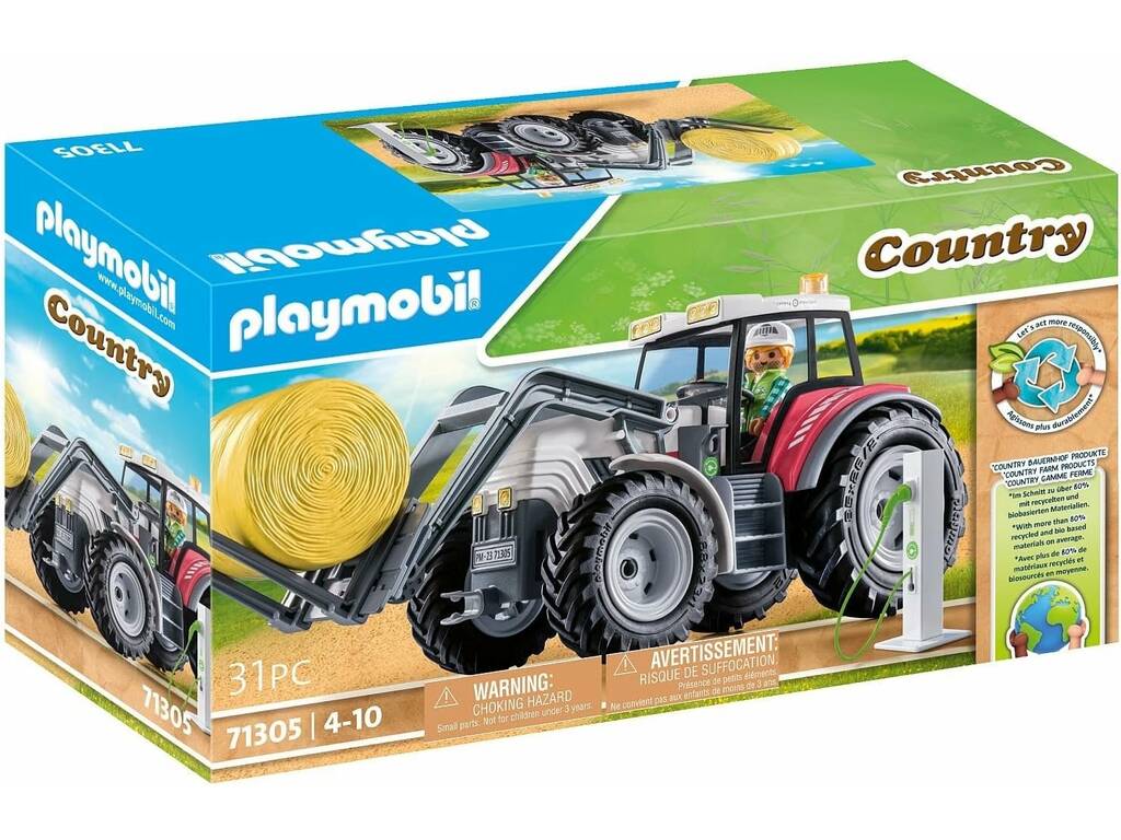 Playmobil Trattore grande con accessori di Playmobil 71305