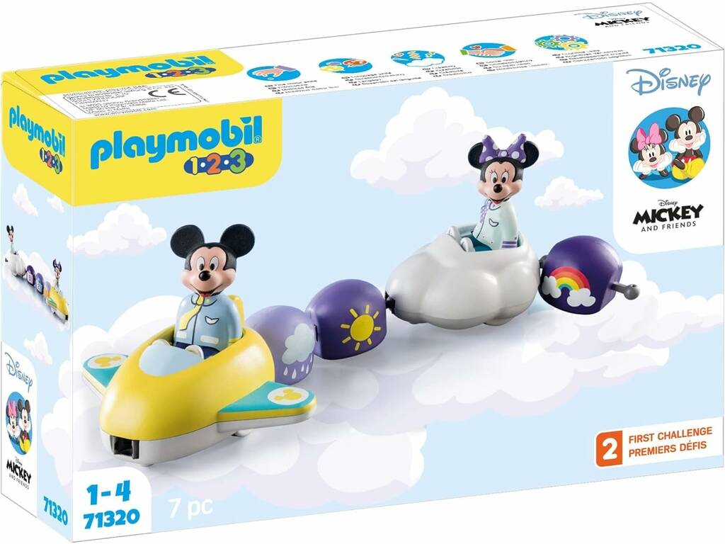 Playmobil 1,2,3 Disney Mickey And Friends Comboio de Nuvem 71320