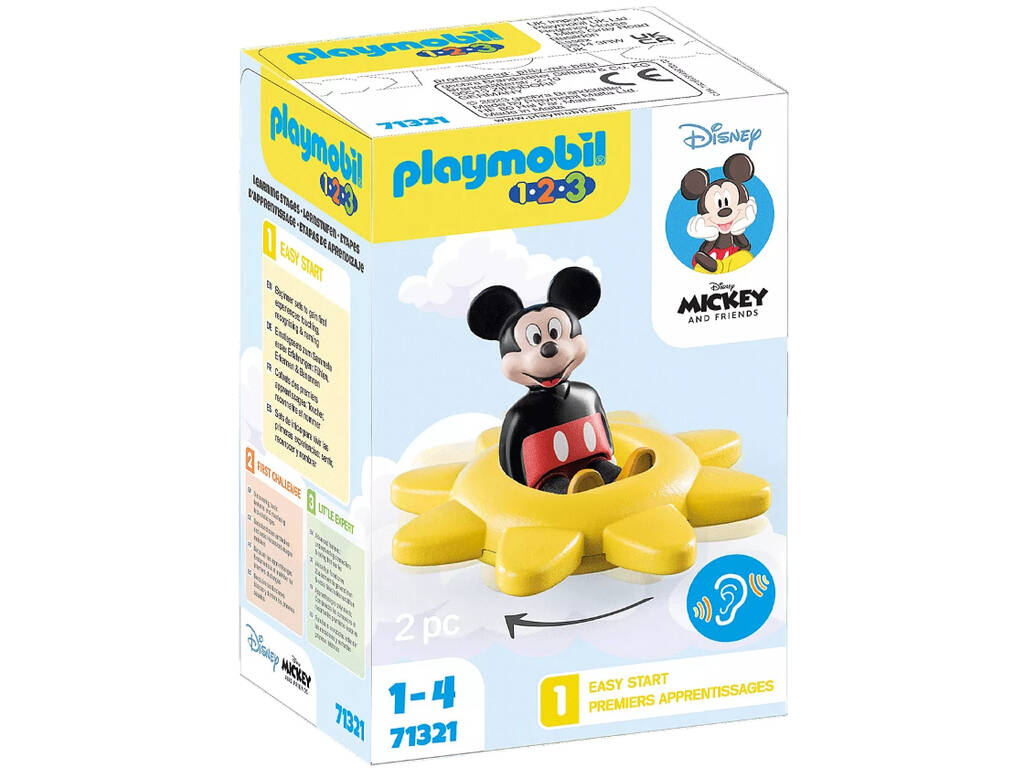 Playmobil 1,2,3 Disney Mickey And Friends Sole Rotante 71321