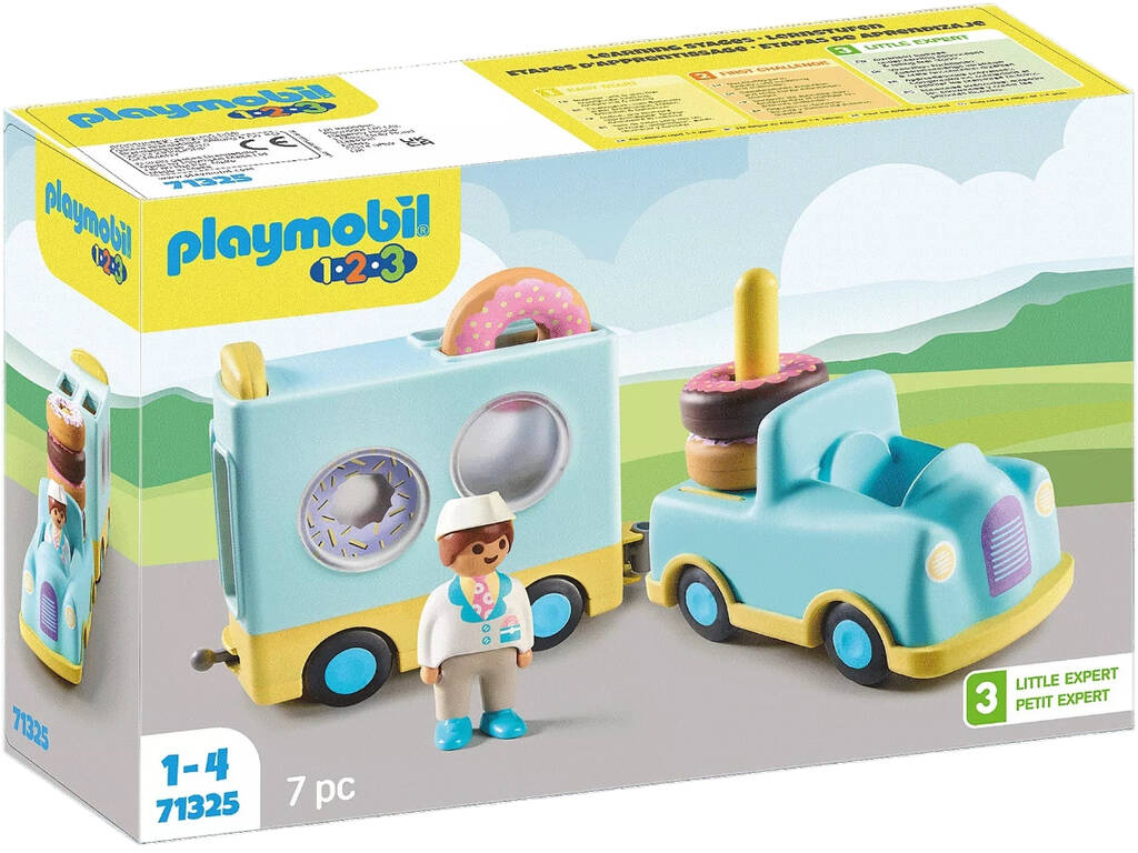 Playmobil 1,2,3 Camión de Dónut 71325
