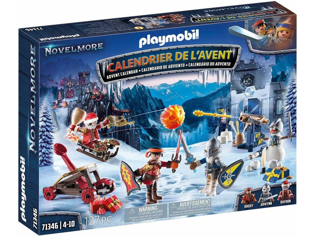 Playmobil Novelmore Calendrier de l'Avent Calendrier de l'Avent Bataille de neige 71346