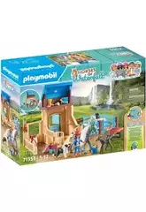 Playmobil Chevaux de l'écurie Waterfall avec Amelia et Whisper 71353