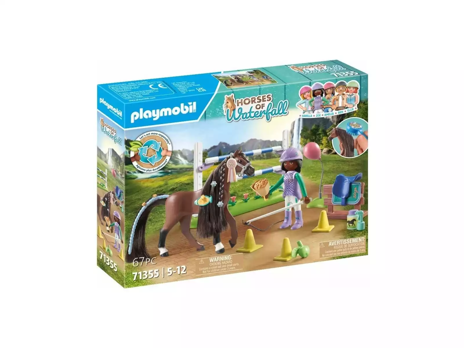 PLAYMOBIL Horses of Waterfall 71354 Set de Limpieza con Isabella y