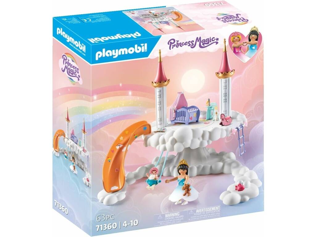 Playmobil Château arc-en-ciel Chambre de bébé dans les nuages 71360