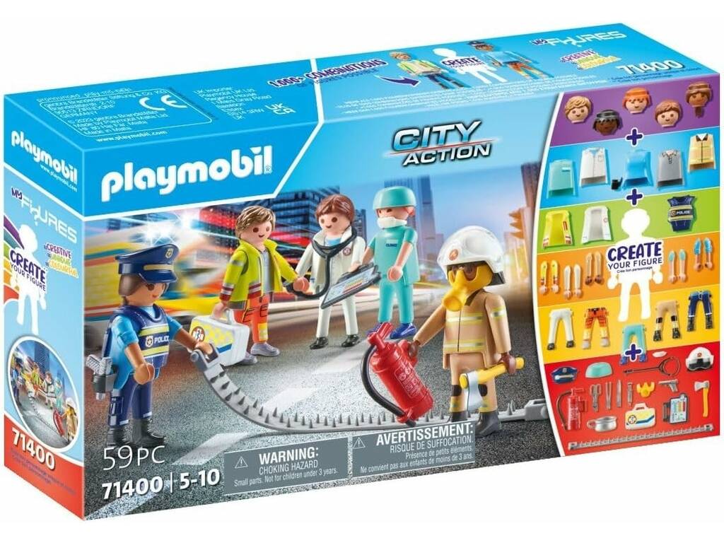 Playmobil City Action Equipo de Rescate Create Your Figure 71400