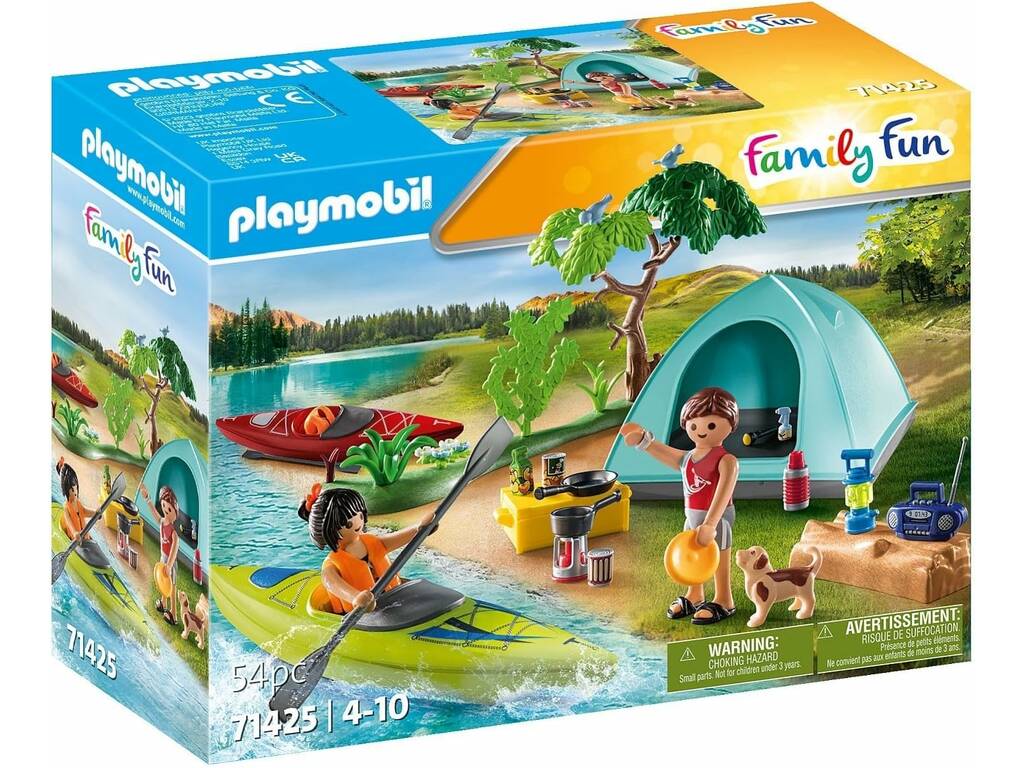 Playmobil Family Fun Camping avec feu de camp 71425