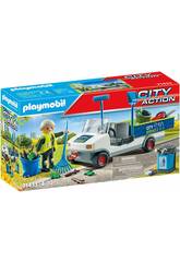 Playmobil City Limpieza Urbana con Coche Eléctrico 71433
