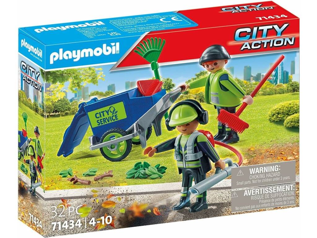 Playmobil City Equipo de Limpieza Urbana 71434