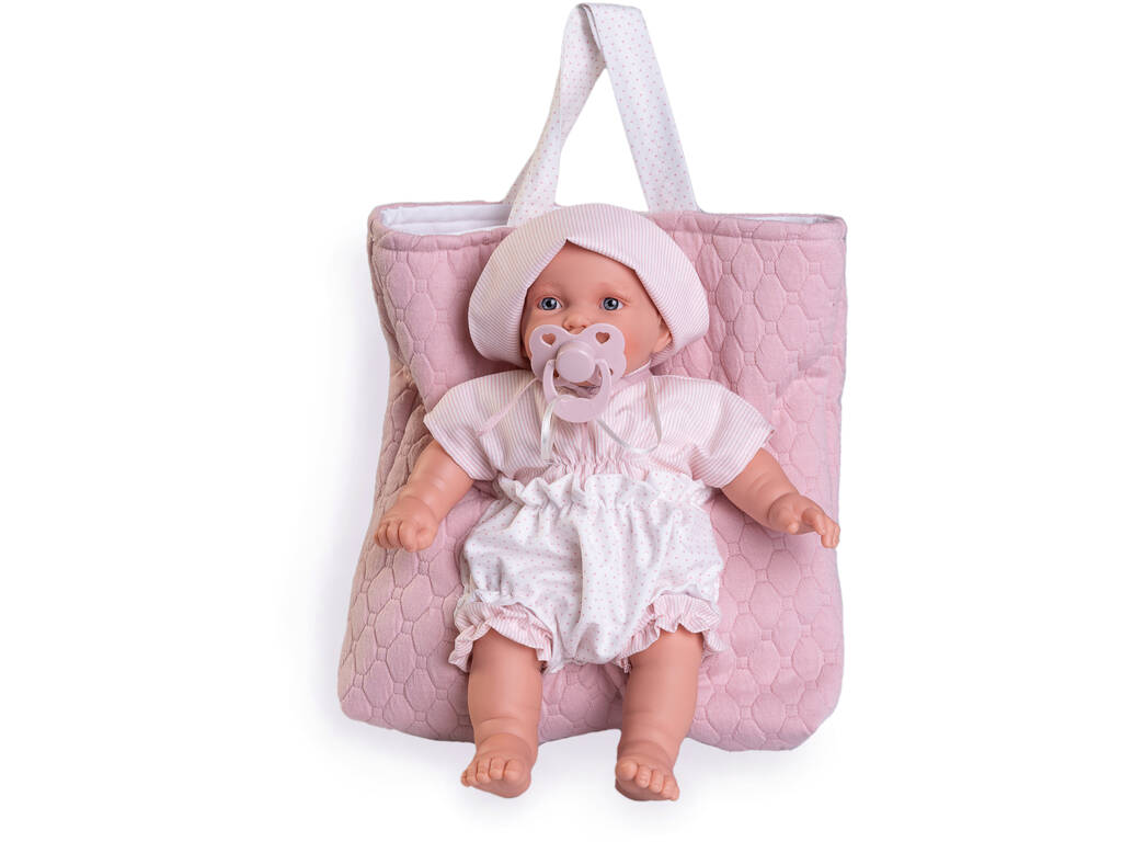 Petit Palabritas Puppe mit Babytragetasche 27 cm. Anthony John 12322