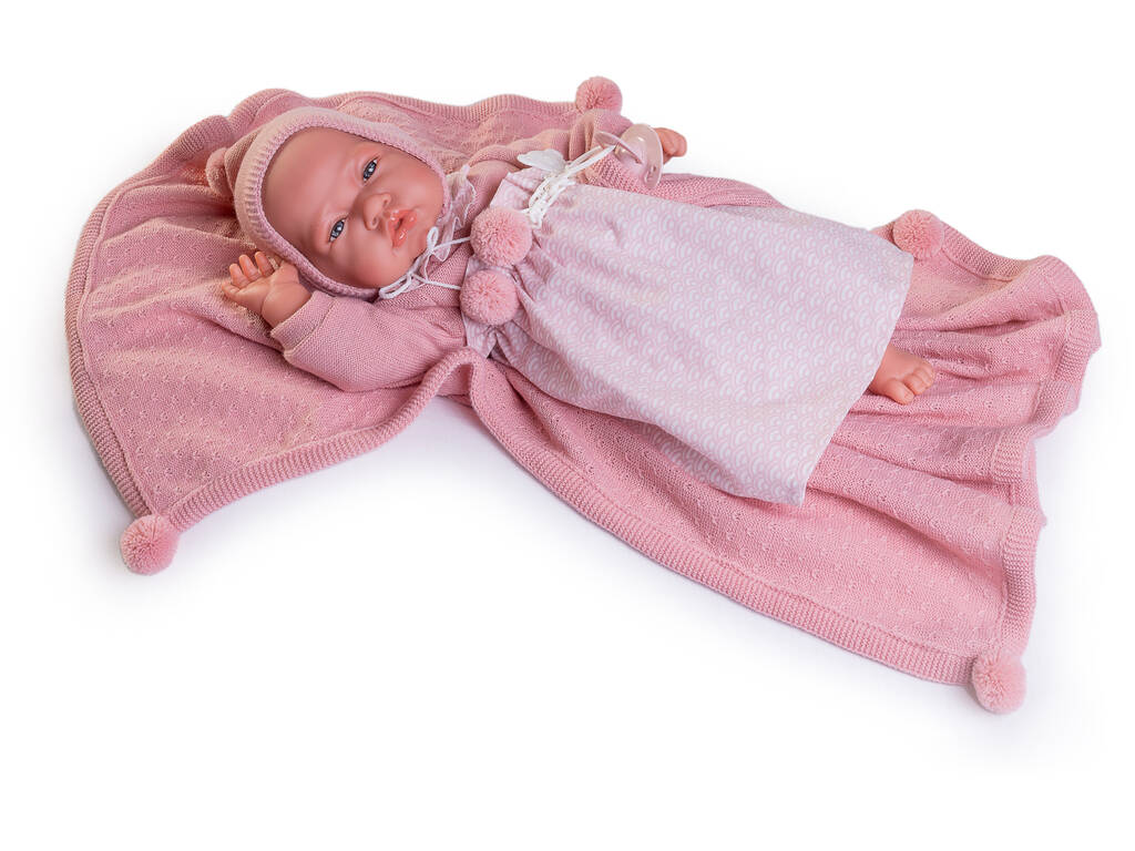 Bambola neonata Nica con gonna 42 cm di Antonio Juan 33342