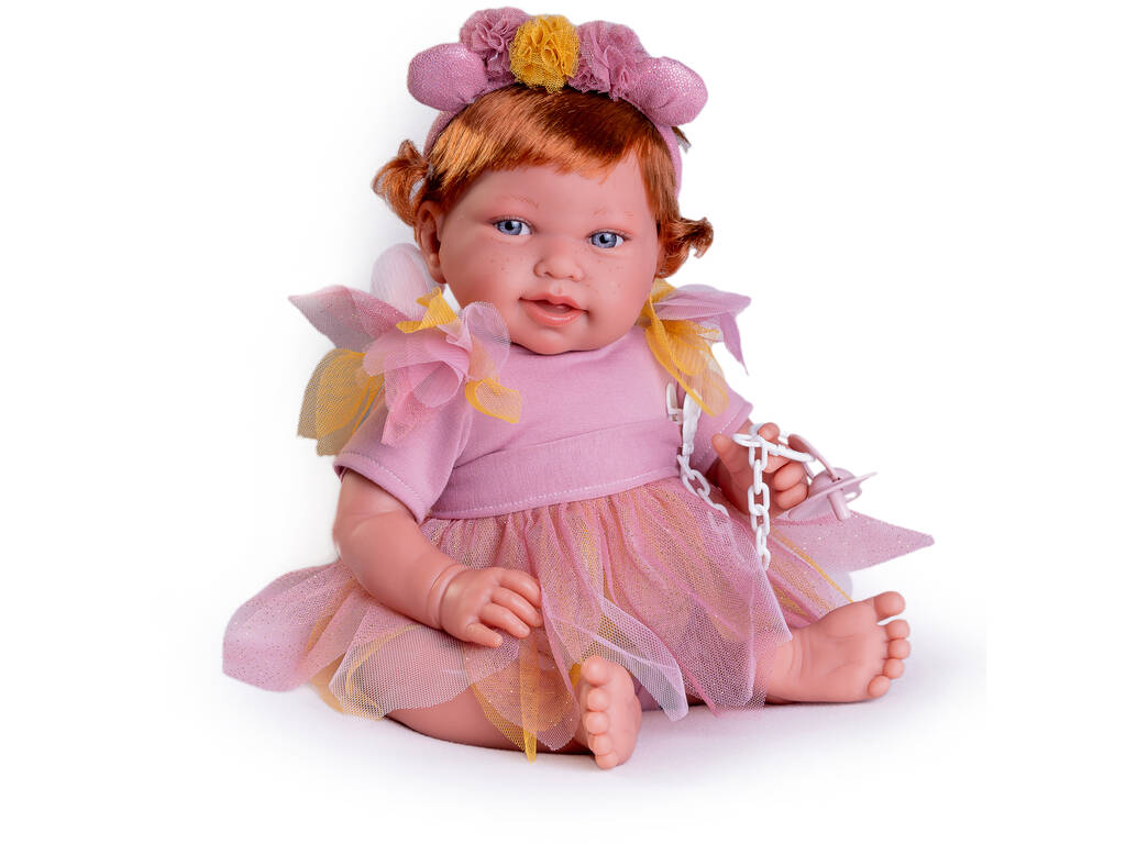Bambola Pipa Neonata Fata con tiare 42 cm di Antonio Juan 33351
