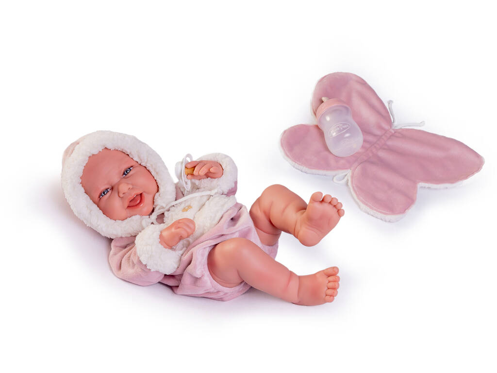 Carla Neugeborene Puppe mit Babitas trocken abwischbar 42 cm von AntonioJuan 50395