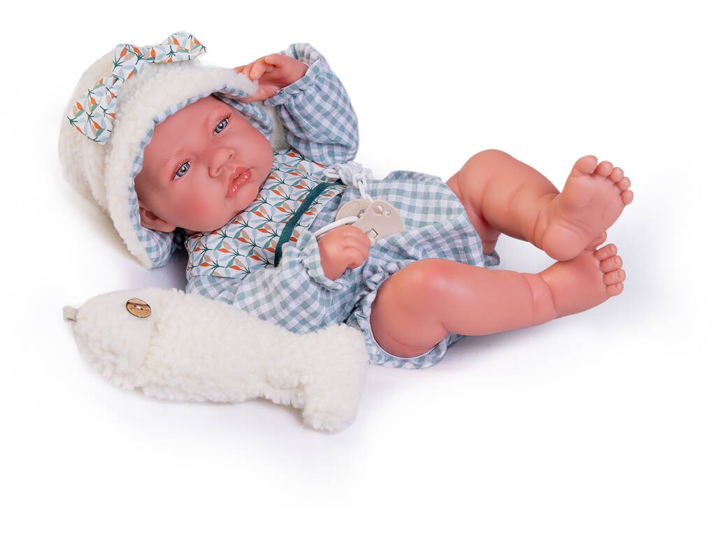 Bambola neonata Antonio Juan Nico con pesce 42 cm 50399