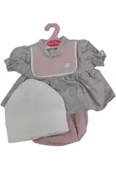 Robe de poupée 42 cm Fleurs et empiècement Antonio Juan 9141-J13