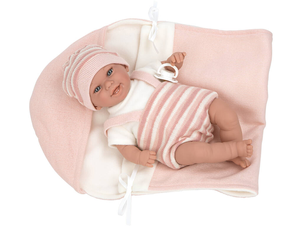 Bambola Elegance Babyto Rosa 35 cm. Con Coperta Arias 60750