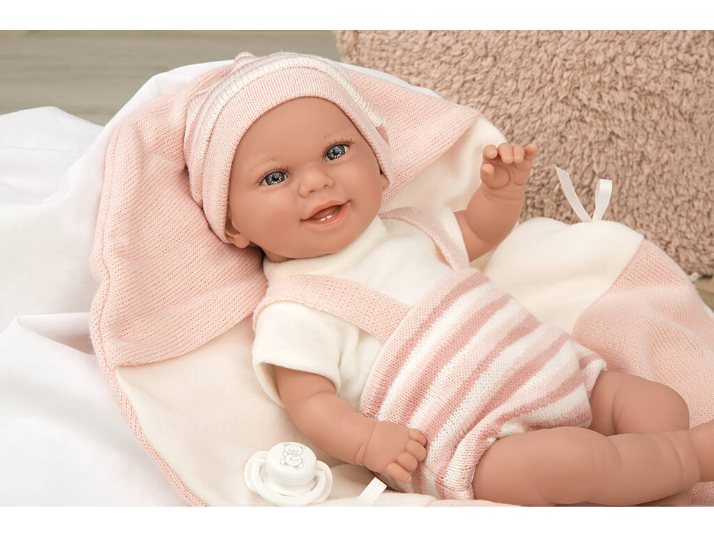 Doll Elegance Babyto Pink 35 cm. Avec couverture Arias 60750