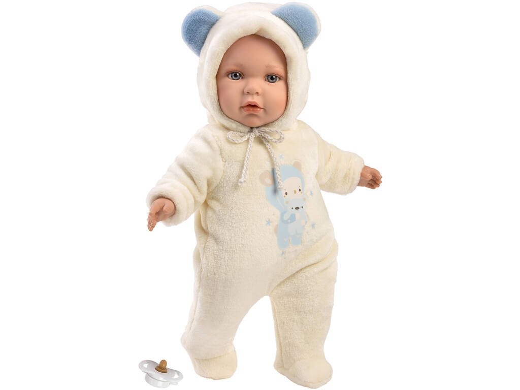 Baby Enzo Blue Bear Puppe 42 cm. Llorens 14207