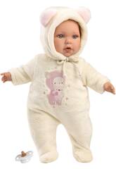 Bambola Baby Julia Orsacchiotto rosa 42 cm. Llorens 14208