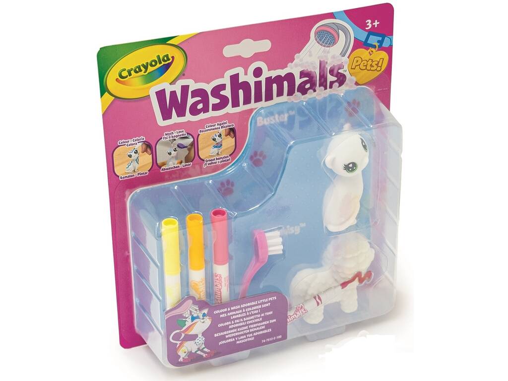 Washimals Pets Mini Set Perrito y Gatito de Crayola 74-7512