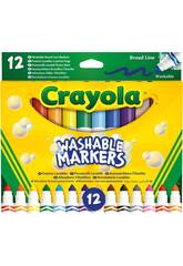12 marqueurs Crayola Super Washable Maxi Point 58-8340