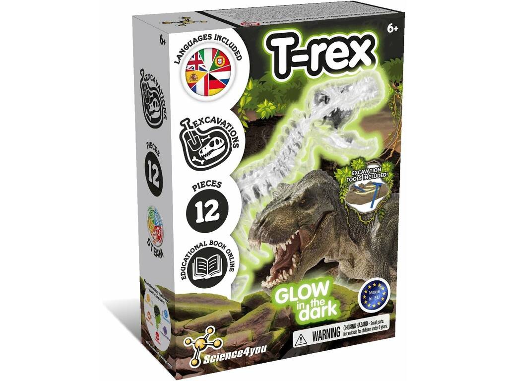 Excavaciones T-Rex Brilla En La Oscuridad Science4you 80004109