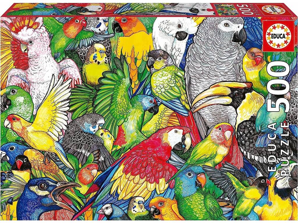 Puzzle 500 Papageien von Educa 19547