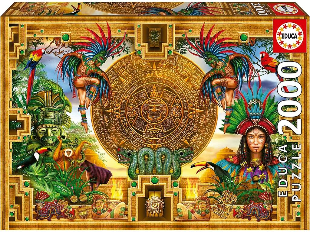 Puzzle 2000 Assemblaggio Maya Azteco Educa 19565