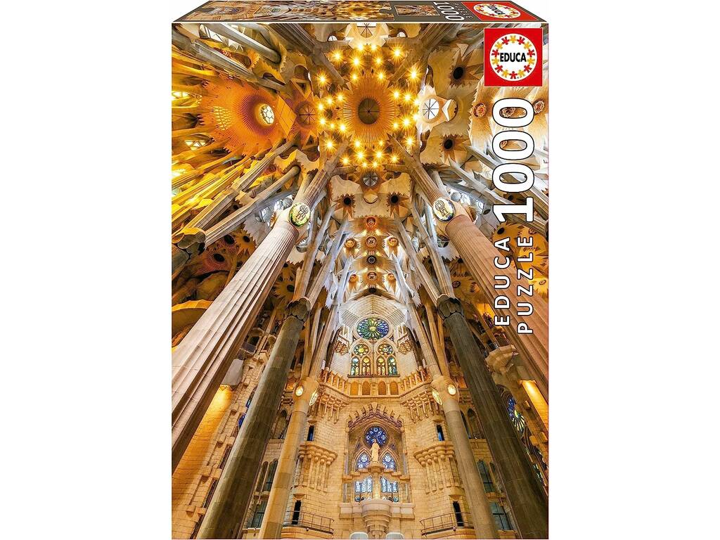 Puzzle 1000 Innenraum der Sagrada Familia von Educa 19614
