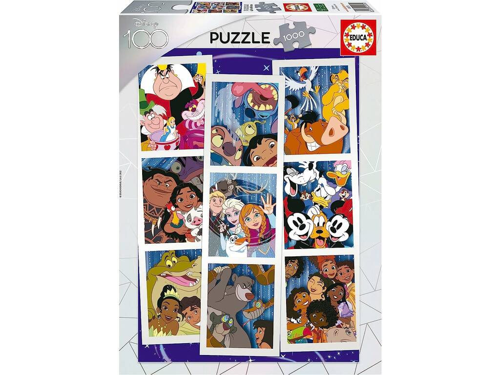 Puzzle 1000 Collage Disney 100 Aniversario Educa 19575