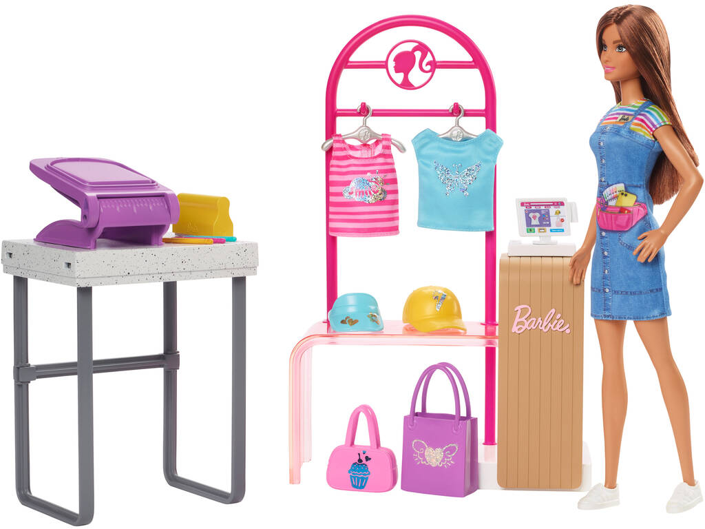 Barbie Boutique Desenha e Vende Mattel HKT78