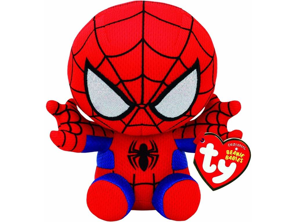 Peluche Beanie Babies 15 cm. Spiderman TY 41188