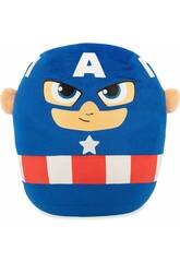 Peluche Marvel Squish Beanies 25 cm. Captain America TY 39257