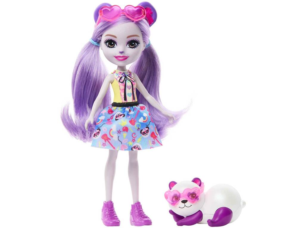 Enchantimals Lila Panda-Puppe von Mattel HNT58