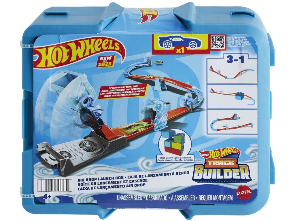 Hot Wheels Track Builder Pack Caja de Lanzamiento para Saltar a Toda Velocidad Mattel HNJ67