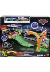 Cars Glow Racers Glow Track Lance and Crash Crash Mattel HPD80